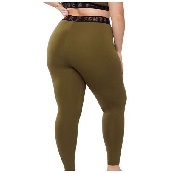 Savage, X Fenty, green high waisted, graphic logo, leggings, size XL ￼ - Picture 2 of 8